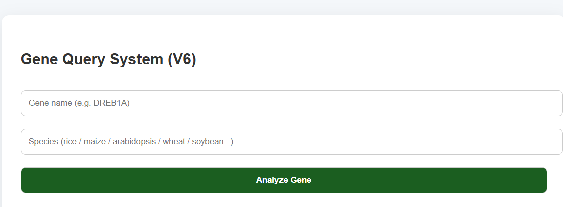 Plant gene analysis tool